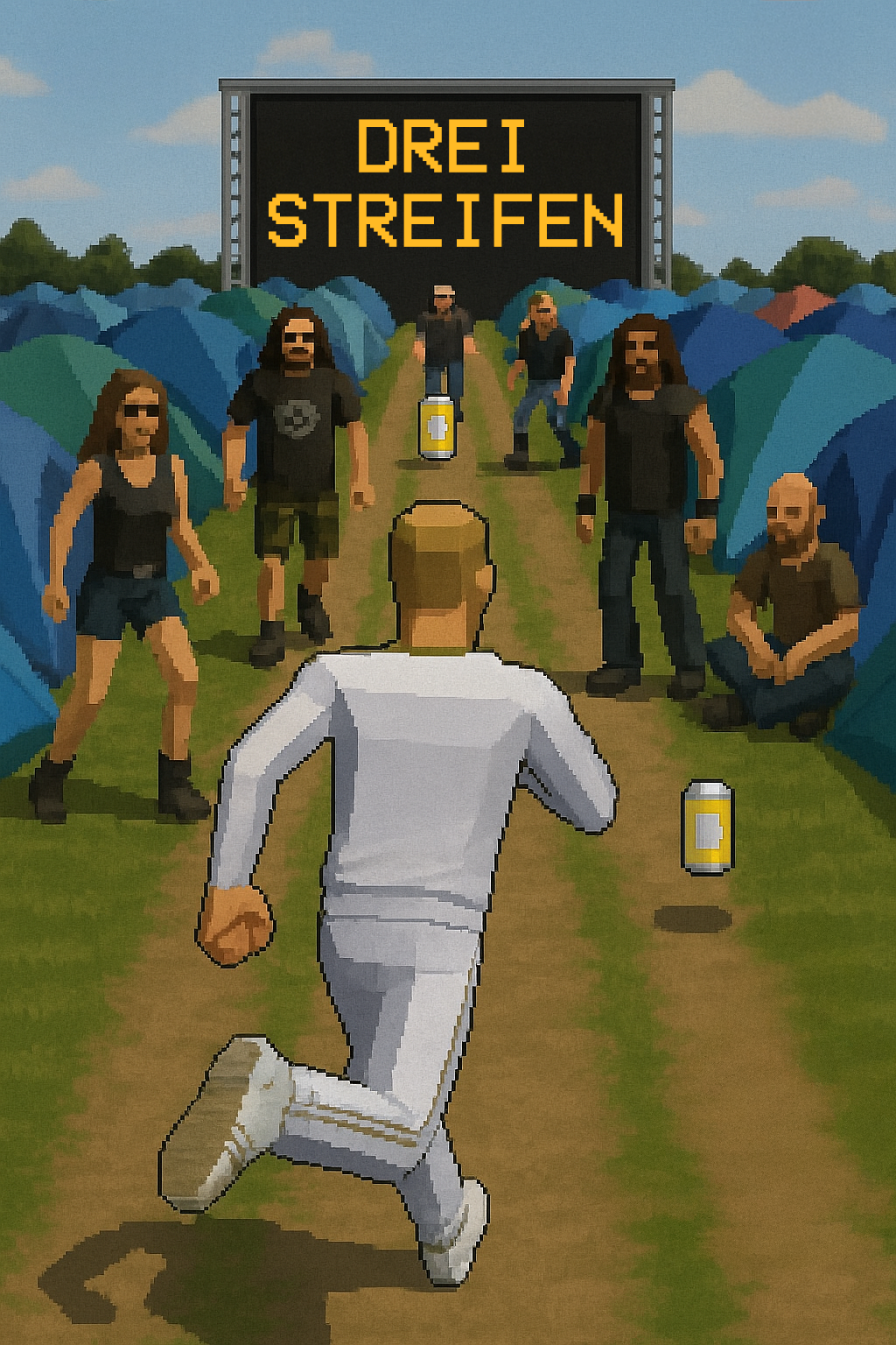 Drei Streifen Game Screenshot